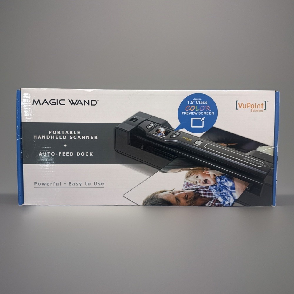 NEW SEALED VuPoint Magic Wand PDSDK-ST470PE-VP Portable Scanner w Auto-Feed Dock